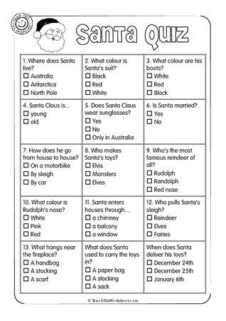 Santa Quiz