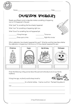 3 - Celebration Vocabulary