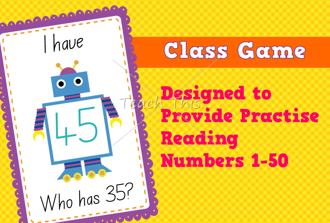 Class Game - Reading Numbers 20 to 50