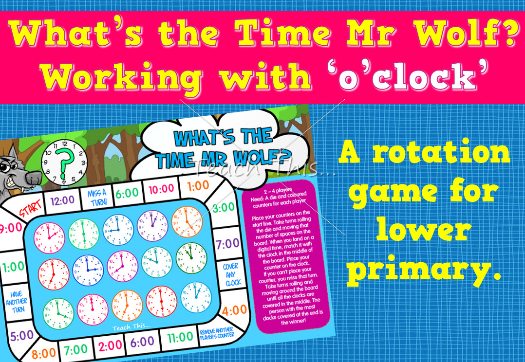 What's The Time Mr Wolf - o'clock