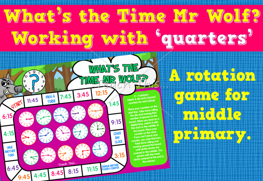 What's The Time Mr Wolf - Quarter To and Past