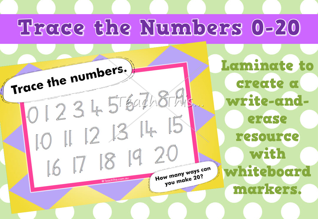 Trace the Numbers - 20