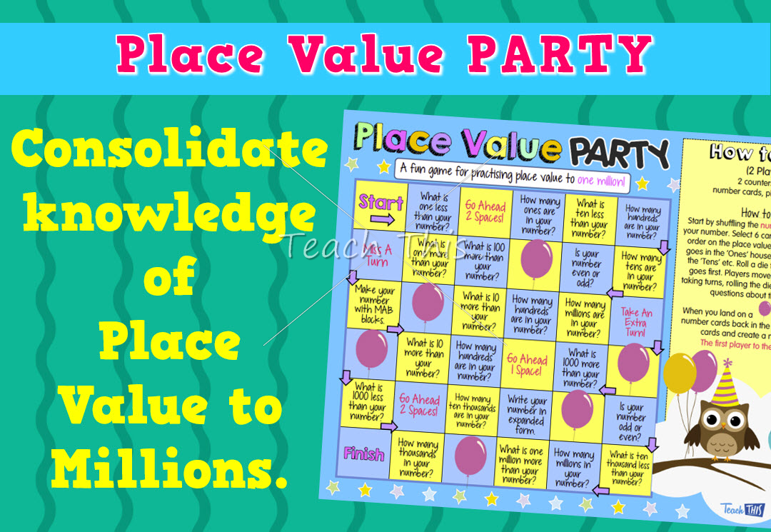 Place Value Number Game - Millions