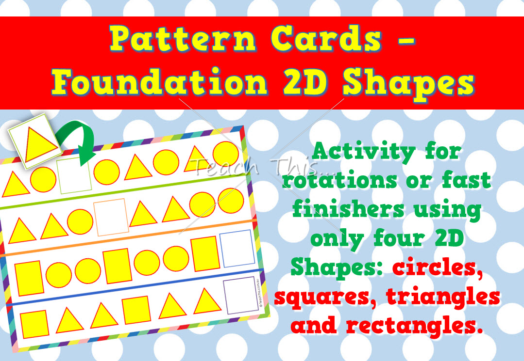 Pattern Cards - Foundation 2D Shapes