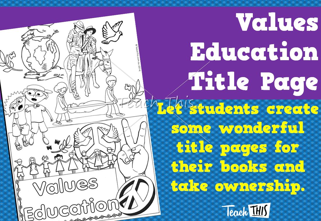 Values Education - Title Page