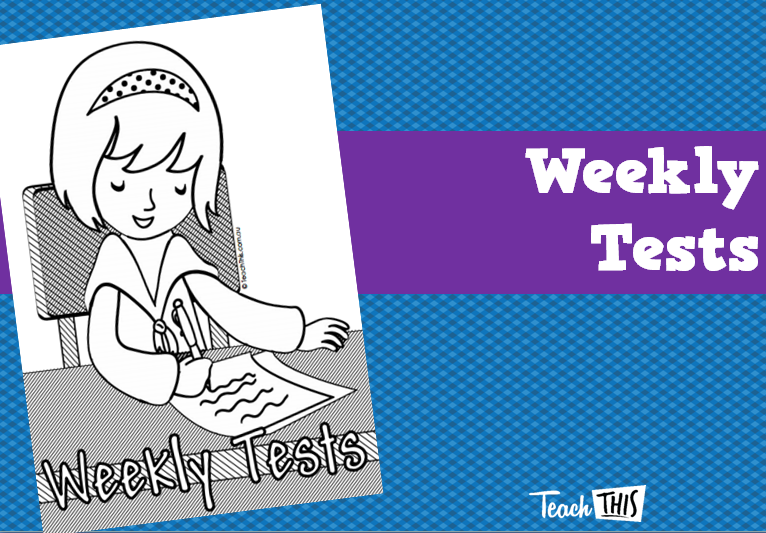 Weekly Tests - Title Page
