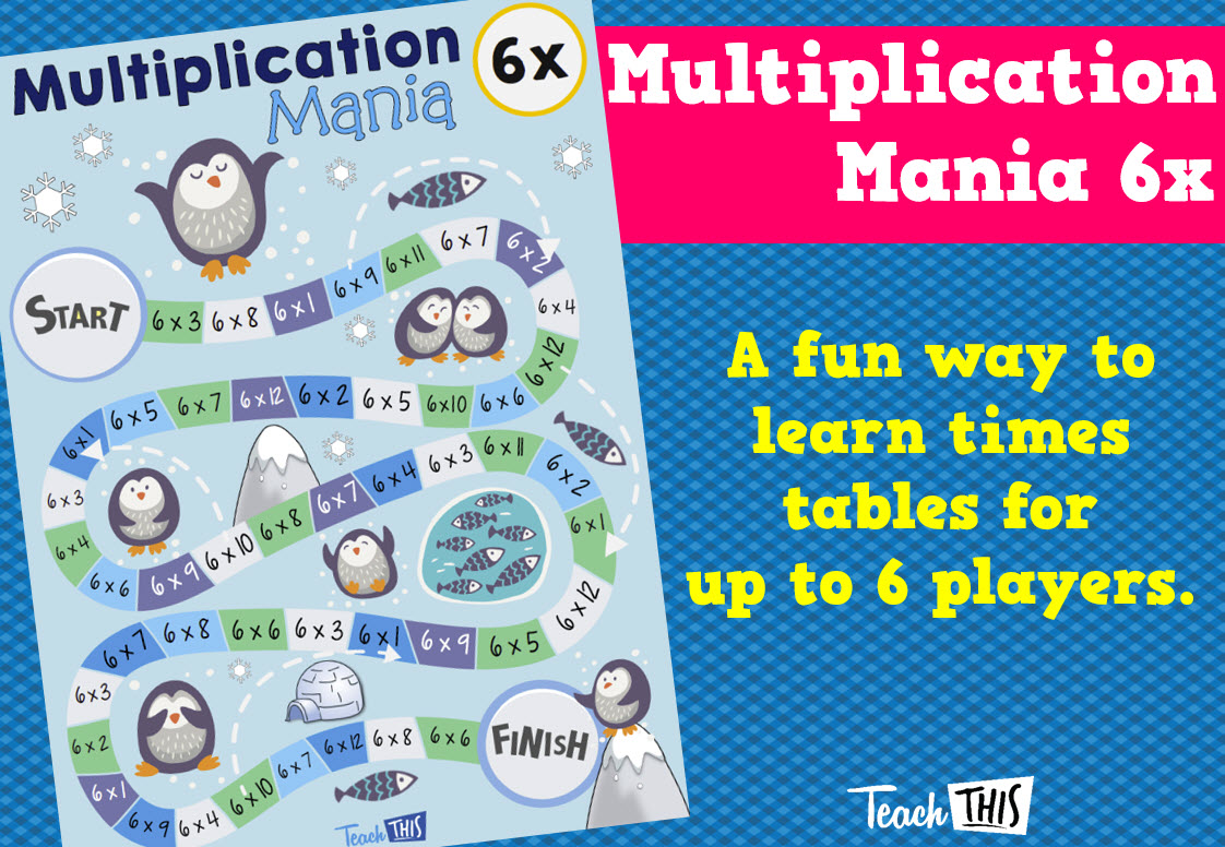 Multiplication Mania 6x