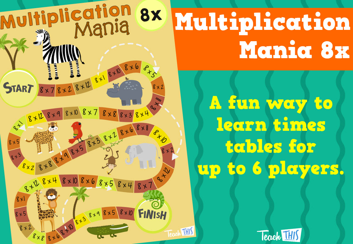 Multiplication Mania 8x