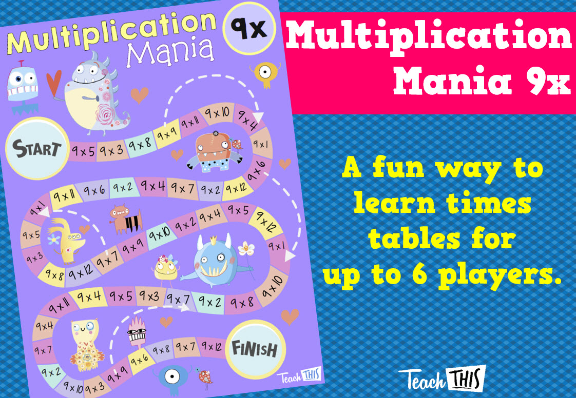 Multiplication Mania 9x