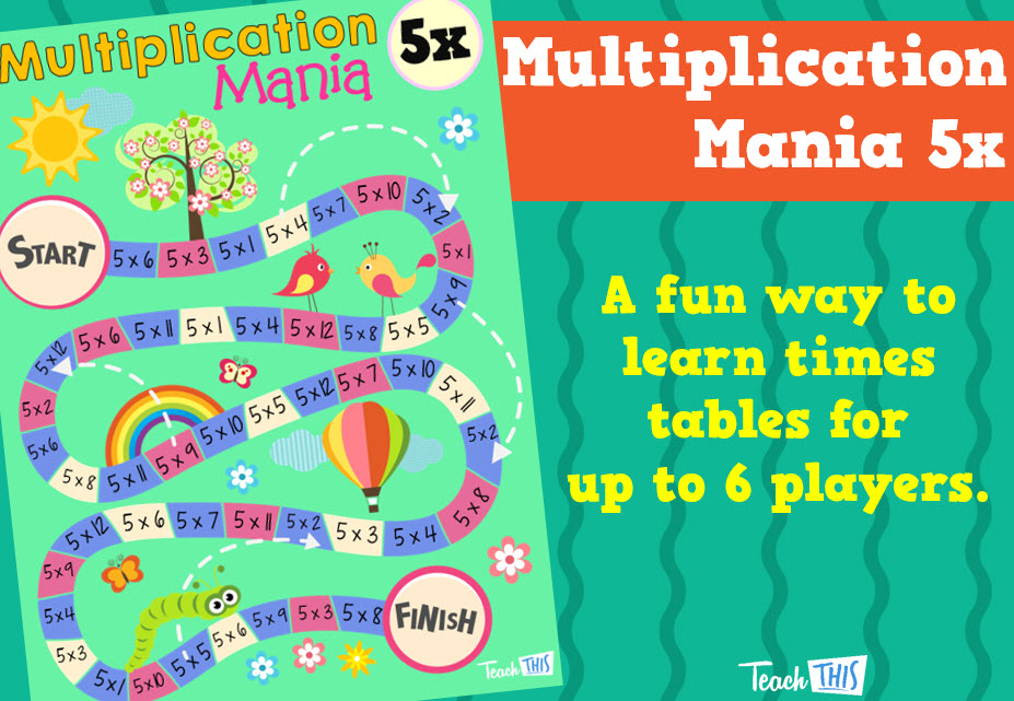 Multiplication Mania 5x