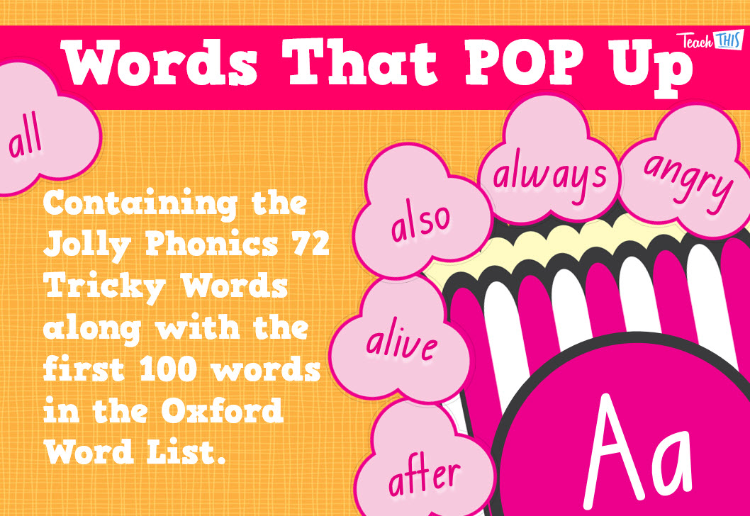 Words That Pop Up - Sight Words