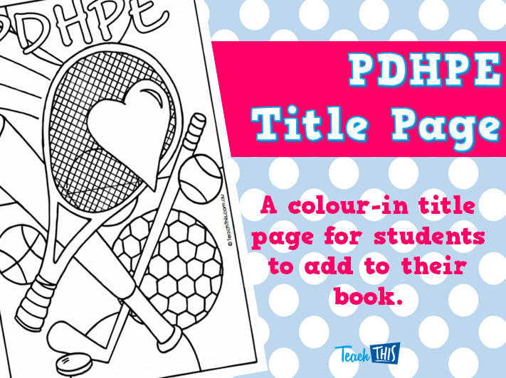 PDHPE Title Page