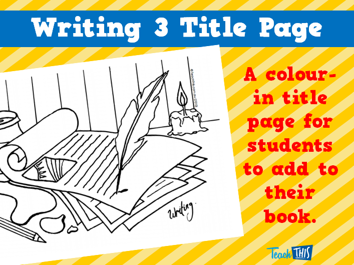 Writing 3 Title Page