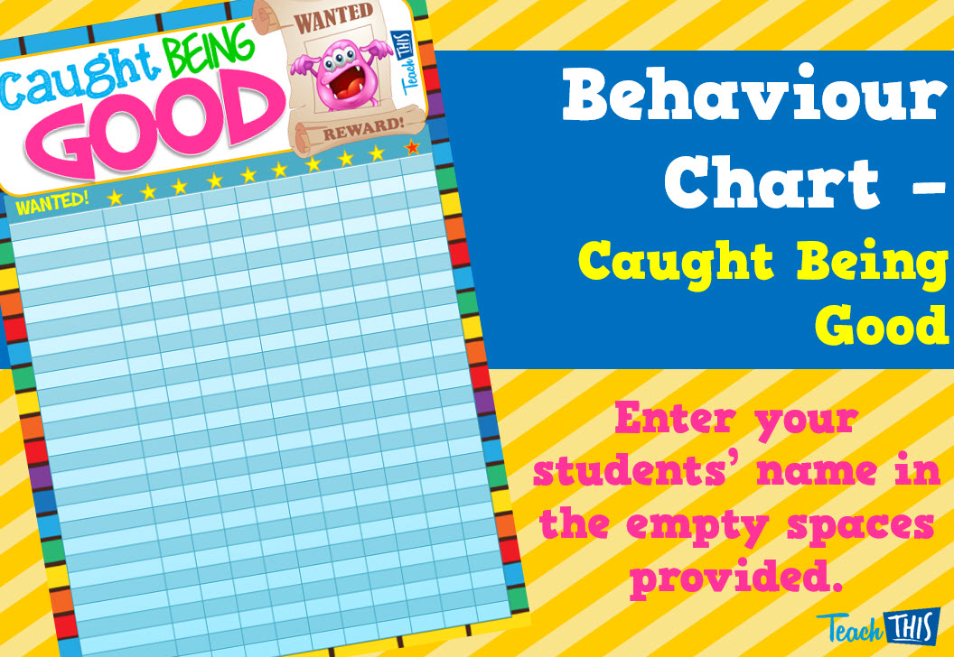 Behaviour Reward Poster - Caught Being Good