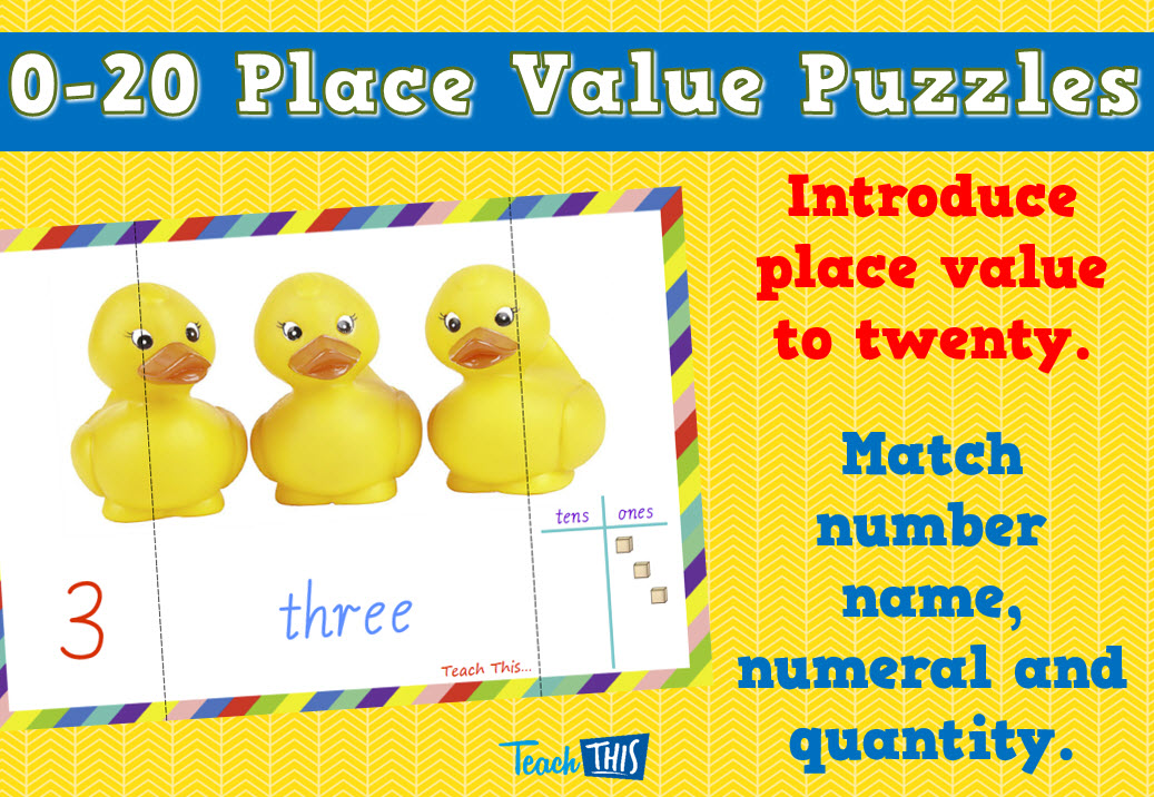0-20 3 Piece Puzzles