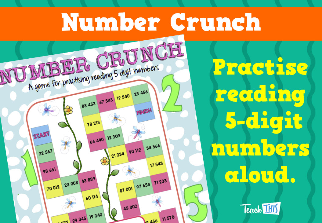 Number Crunch - Reading 5 Digit Numbers