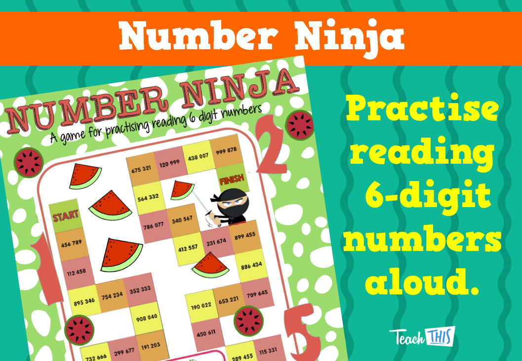 Number Ninja - Reading 6 Digit Numbers