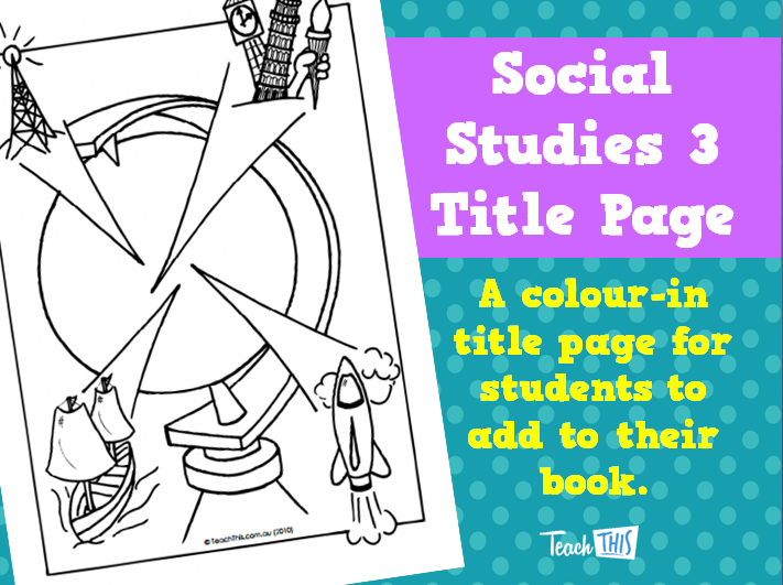 Social Studies 3 Title Page