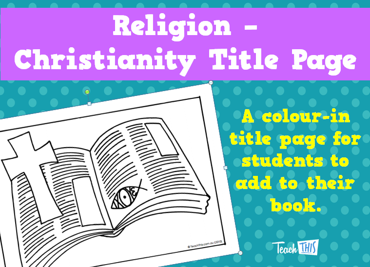 Religion - Christianity Title Page