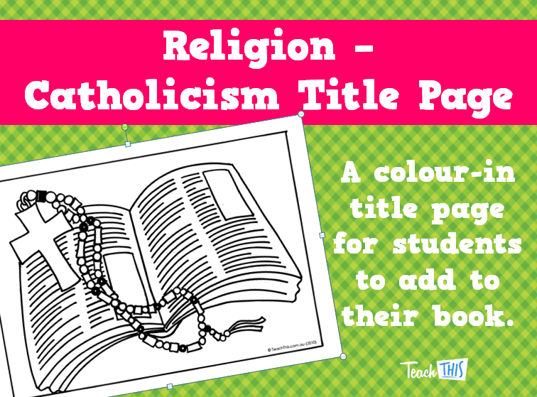 Religion - Catholicism Title Page