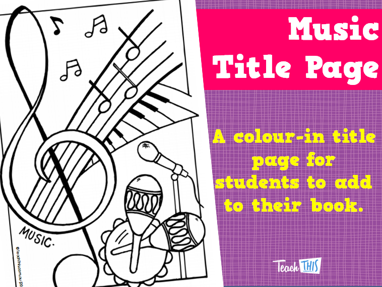 Music Title Page