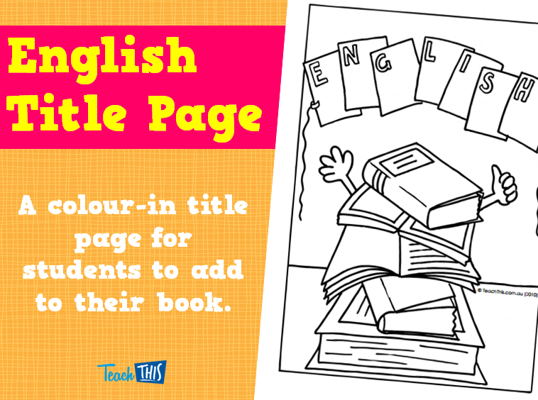 English Title Page