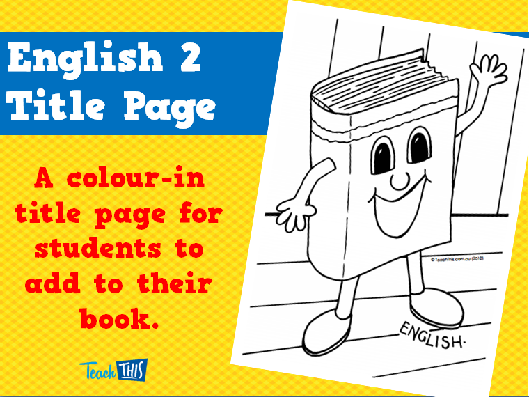 English 2 Title Page