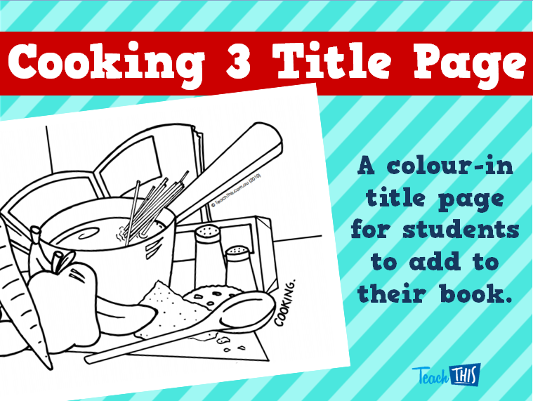 Cooking 3 Title Page