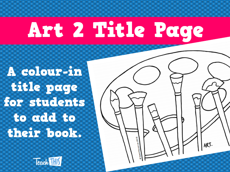 Art 2 Title Page
