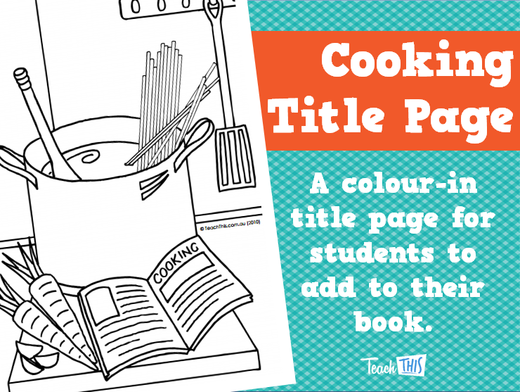 Cooking Title Page