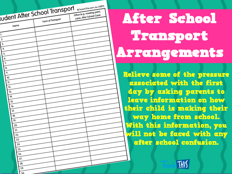 After School Transport Arrangements