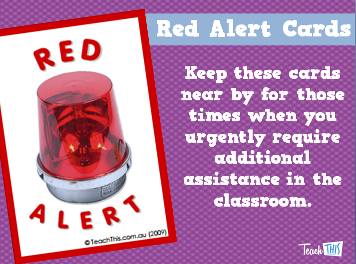 Red Alert Cards