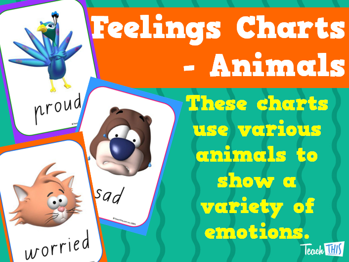Feelings Charts - Animals