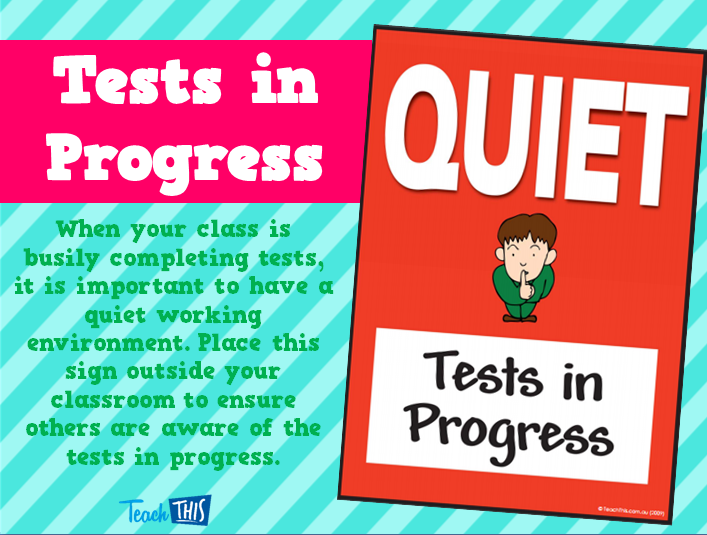 Tests in Progress