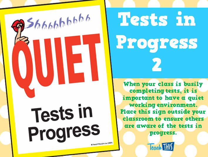 Tests in Progress 2