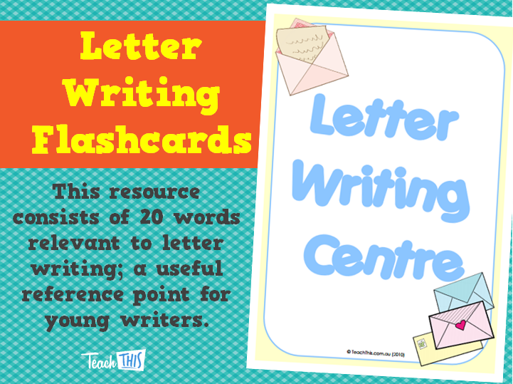 Letter Writing Flashcards