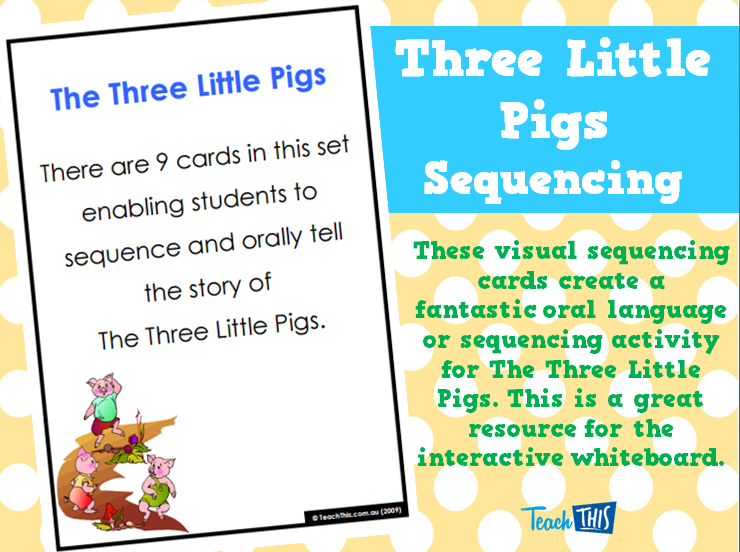 Three Little Pigs - Sequencing