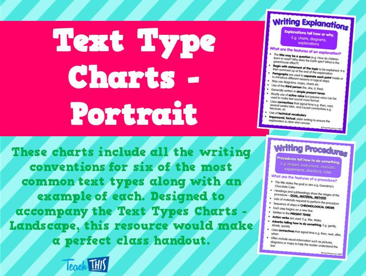 Text Type Charts - Portrait