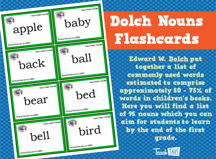 Dolch Nouns Flashcards