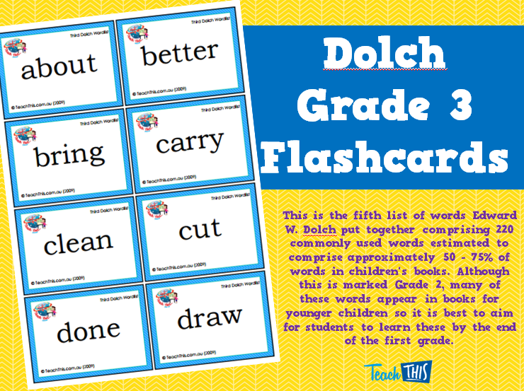 Dolch Grade 3 Flashcards