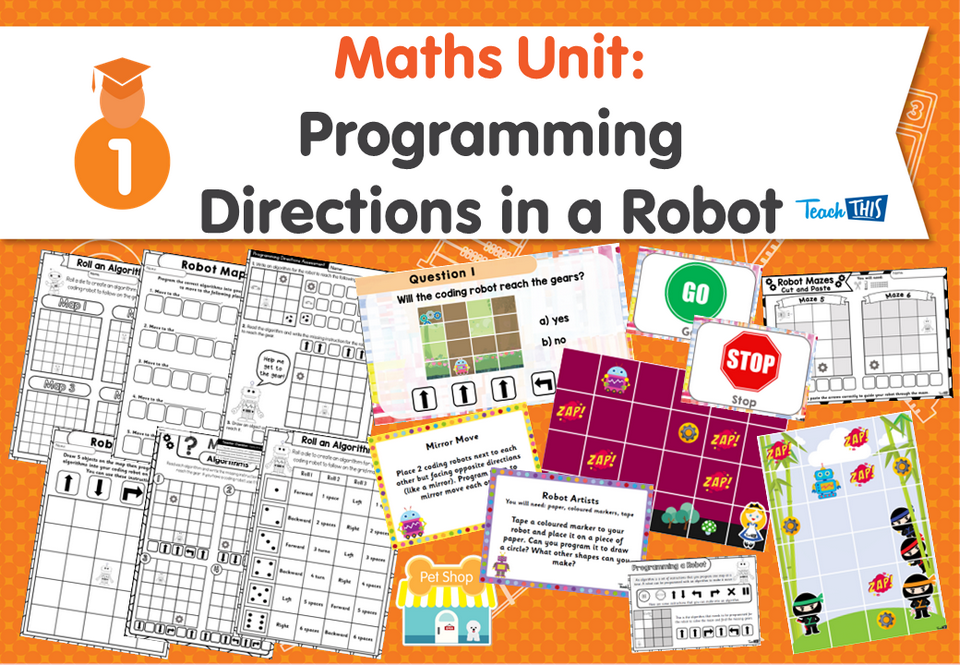 Maths Unit: Programming Directions in a Robot