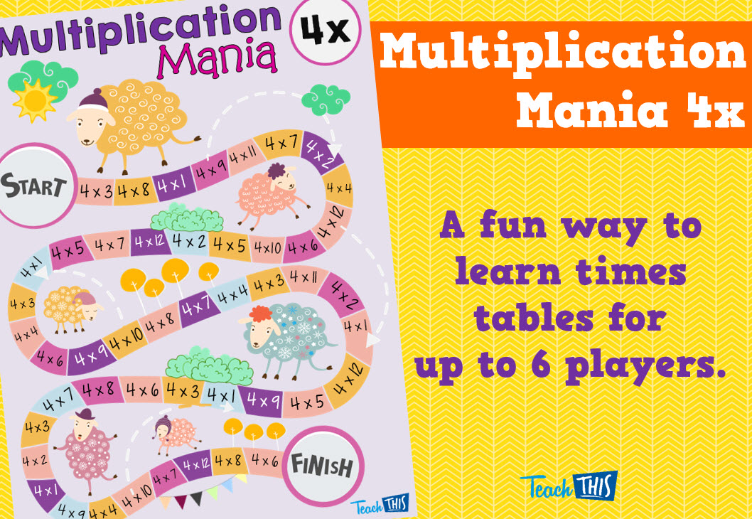 Multiplication Mania 4x