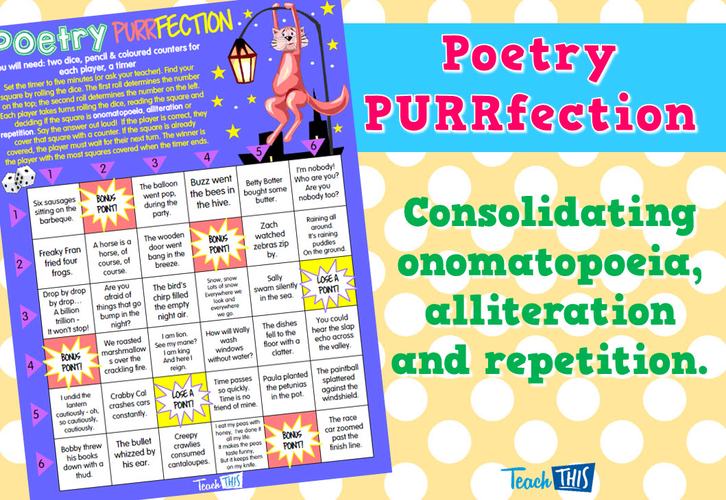 Poetry Purrfection Game