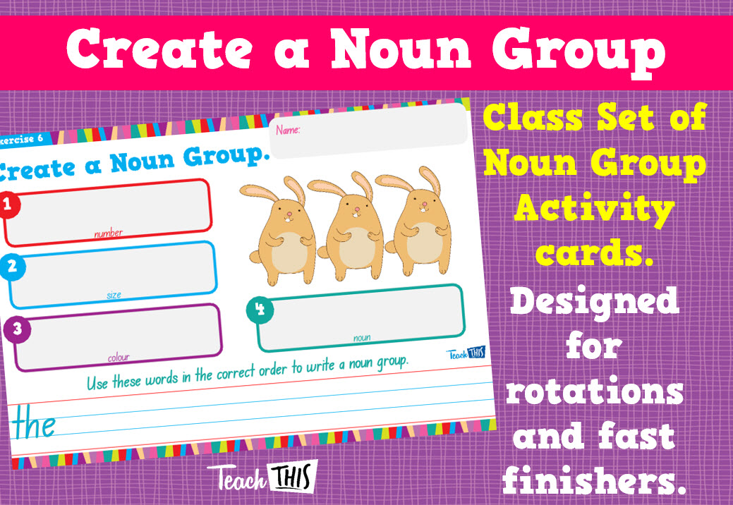 Create a Noun Group Activity Cards