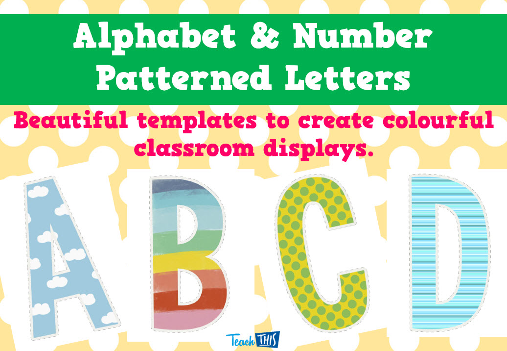 Alphabet & Number Pattern Letters
