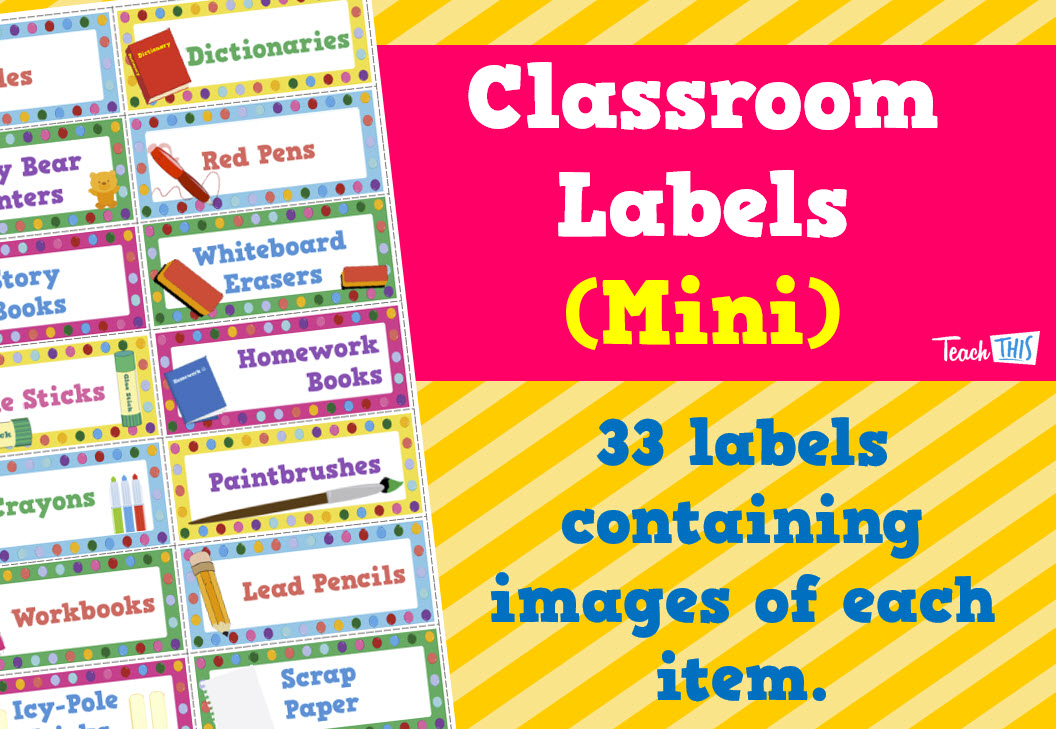 Classroom Labels - Mini