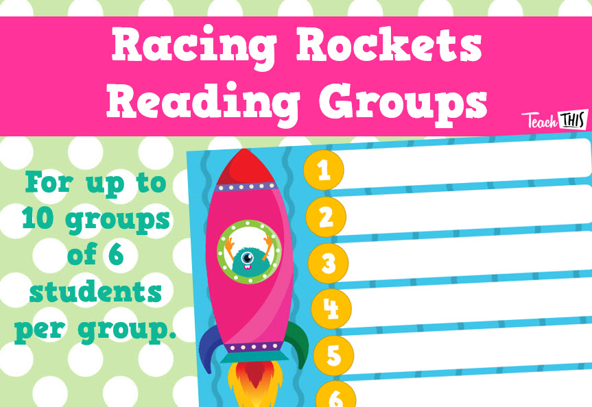 Racing Rockets Reading Groups - Editable
