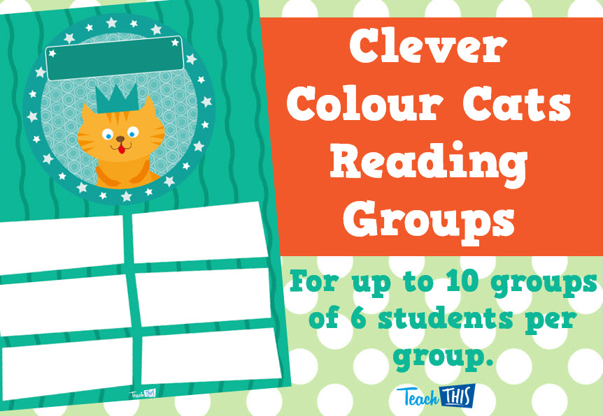 Reading Groups - Clever Cats Colours 1 - Editable
