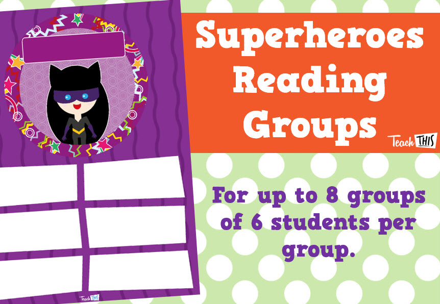 Reading Groups - Superheroes 1 - Editable