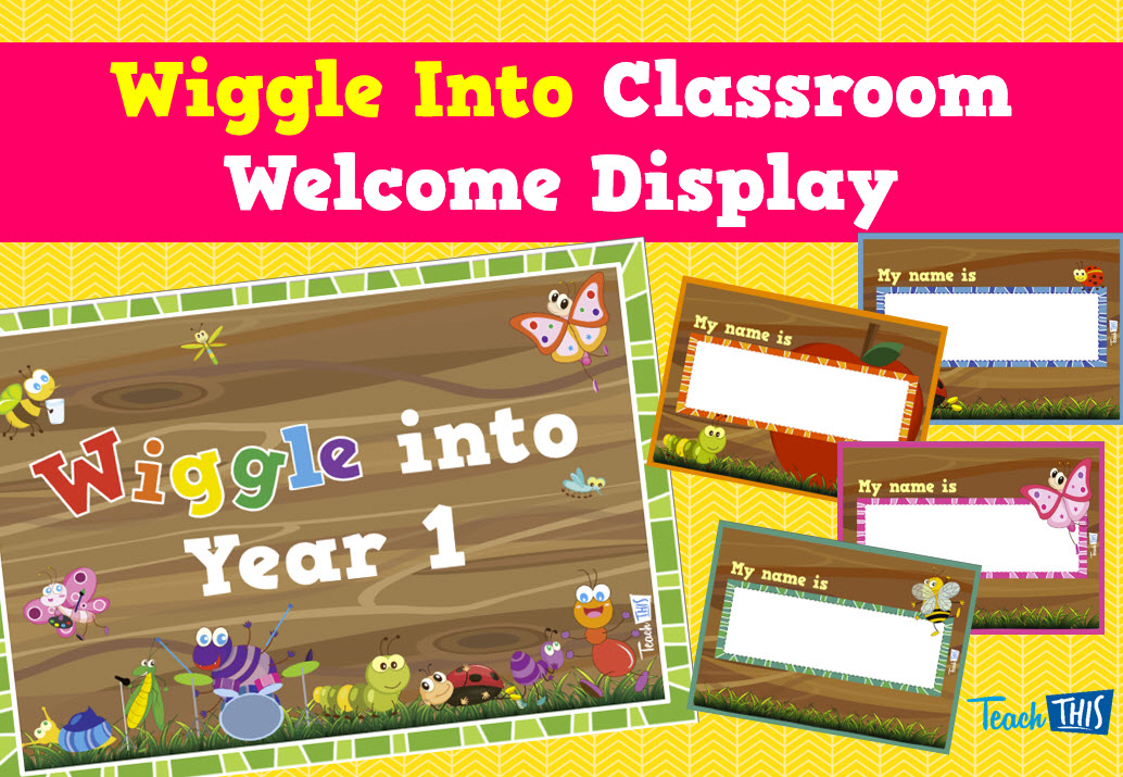 Classroom Welcome Display - Bugs - Editable